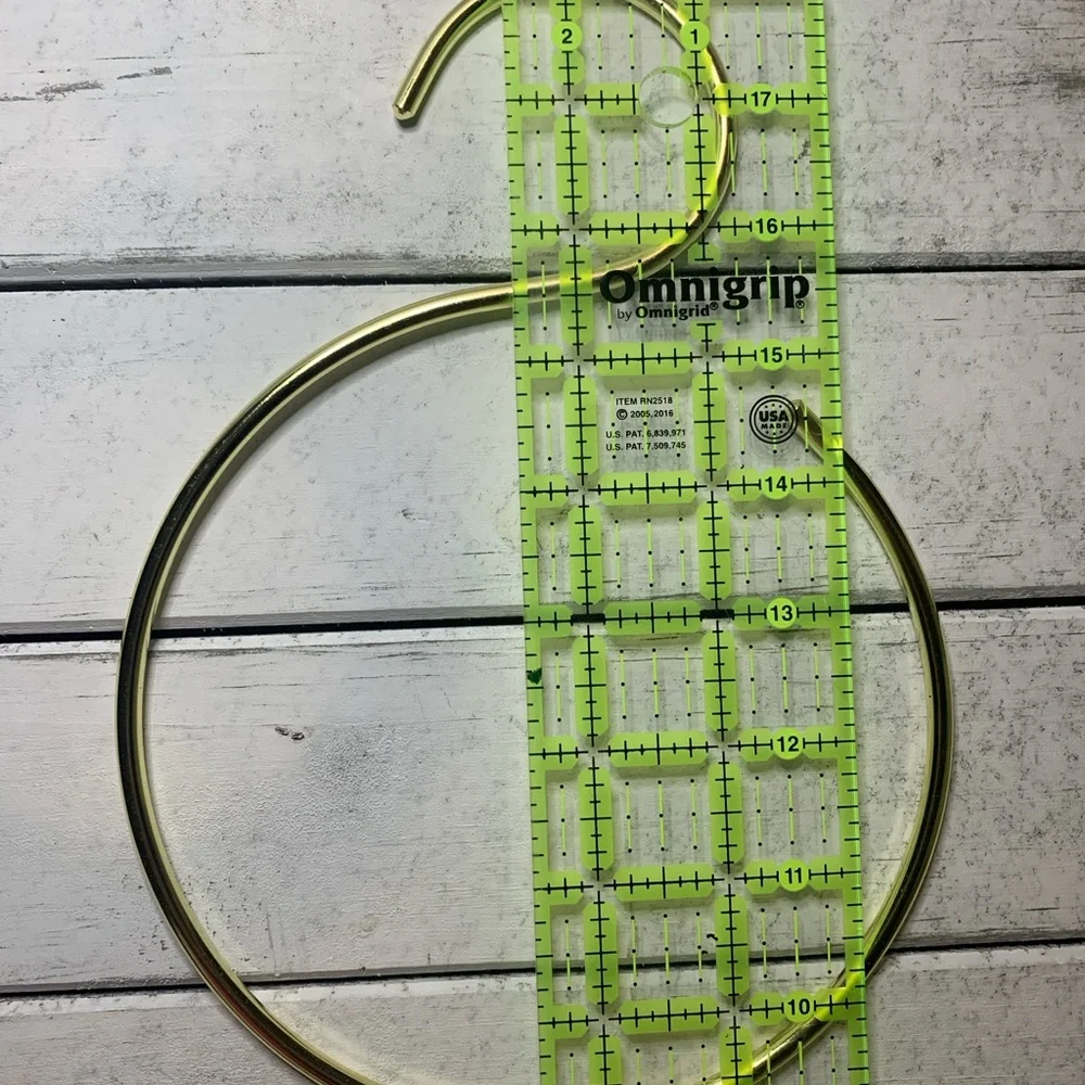 2 Gold Metal Accessories Hanger, Large s hook for scarfs, ties, scrunchies, hats